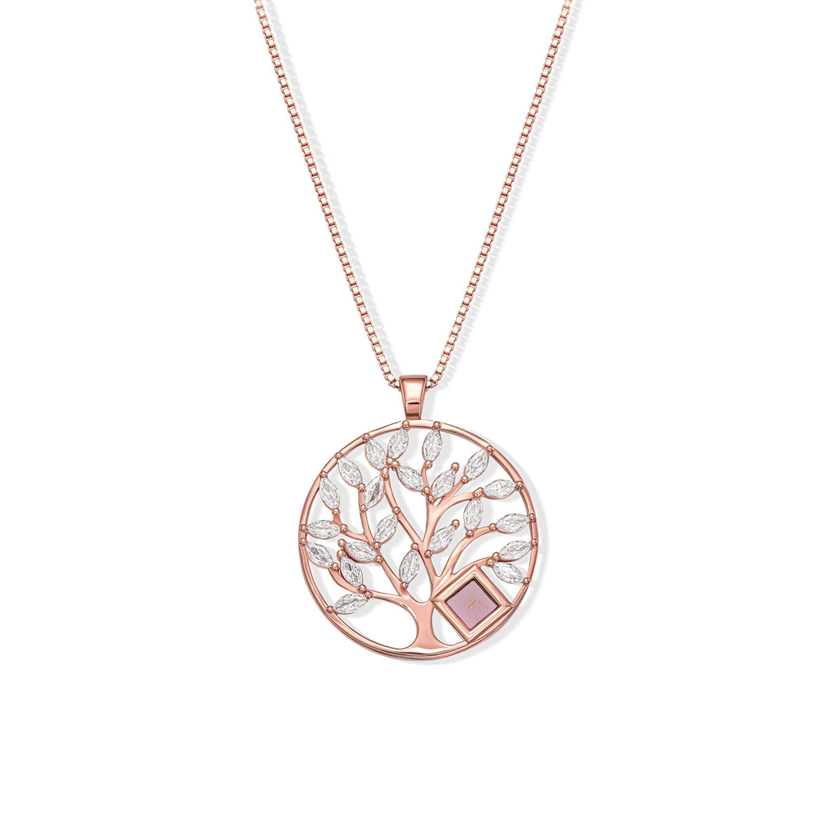 Rooted pendant — Rose Gold colour