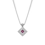 Noor pendant — Silver colour